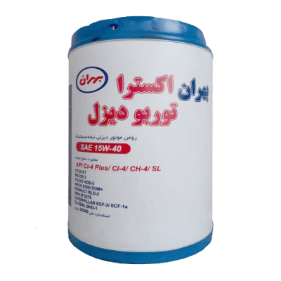 روغن موتور بهران اکسترا توربو دیزل 15w40 بیست لیتری