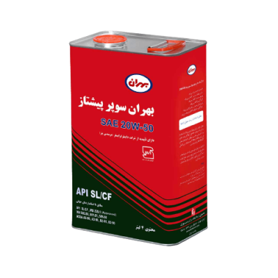 روغن موتور بهران سوپر پیشتاز 20w50 چهار لیتری